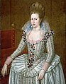 Anna Danmark (1574-1619) Rouanez Bro-Saoz. Poltred gant John de Critz.