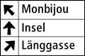 4.43 Einspurtafel