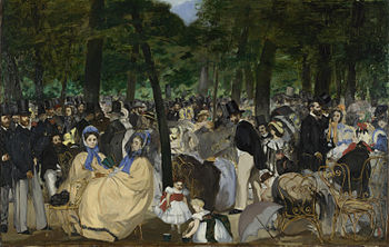 Édouard Manet: Musik im Tuileriengarten, Öl auf Leinwand