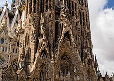 Fachada del Nacimiento de la Sagrada Familia, 1882-1936 (Barcelona)[27]​