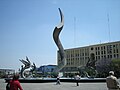 Fountain "The Immoliation of Quetzalcoatl" in the Plaza of the Mariachis