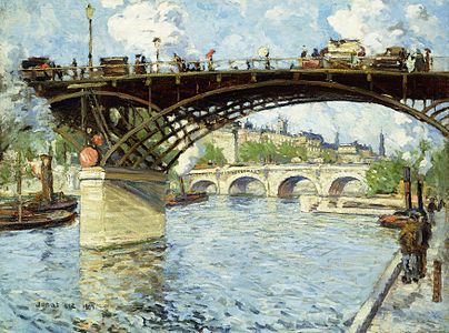 View of the Seine par Jonas Lie, 1909, Cummer Museum of Art and Gardens (en).