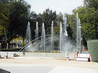 Fuente de los juegos de luces del Parque de Gasset