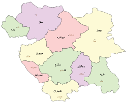 موقعیت استان کردستان