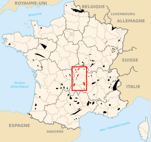 Carte des départements français.