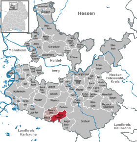 Poziția localității Mühlhausen