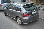 MG ZR 160, achteraanzicht