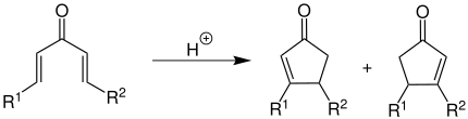 Übersichtsreaktion unsymmetrische Nazarov-Cyclisierung