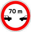 Driving vehicles distance