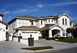 A "McMansion" is known for combining a number of architectural styles in a sloppy way.