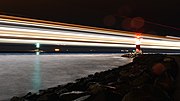 Thumbnail for File:Ship light trails, Rostock.jpg