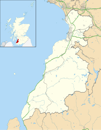 Mapa konturowa South Ayrshire