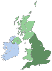 England's location within the British Isles