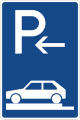 Zeichen 315-81 Parken ganz auf Gehwegen quer zur Fahrtrichtung links (Ende)