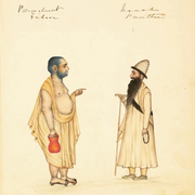 "Paramahunt Fakeer (left) & Nanak Panthee (right)" – Painting from 19th century Punjab 43.webp