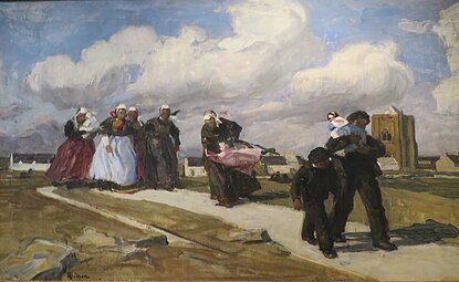 Kraftig vind, storm, 1902 Coup de vent / A Gust of Wind (Pusjkinmuseet)