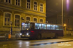 908-as busz a Puskás Ferenc Stadionnál