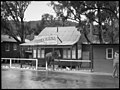 Alf Jones' butcher, plus horse mounted outside.