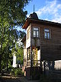 A traditional city manor in a preserved district of Arkhangelsk