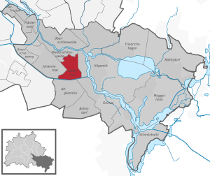 Adlershof auf der Karte von Treptow-Köpenick