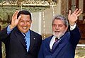 Hugo Chávez and Brazilian president Luiz Inácio Lula da Silva.