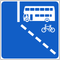 Sign F 361 Start of Offside With-Flow Bus Lane