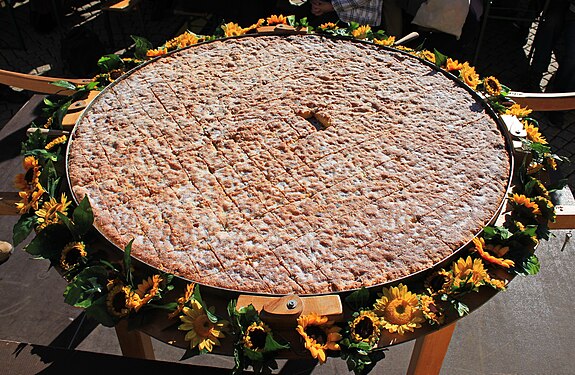 Kürbiskuchen. Zwönitzer Kirmesfest. Erzgebirgskreis, Sachsen IMG 1362WI