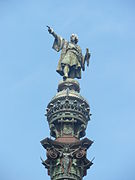 Begehbare, 60 m hohe Kolumbussäule, Barcelona