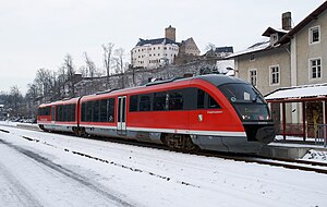 Desiro Classic der DB-Baureihe 642 in Scharfenstein