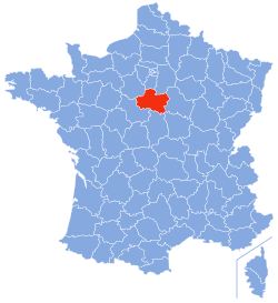 Localizacion de Loiret en França