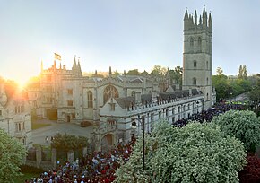 Magdalen College on May Morning, 2007.