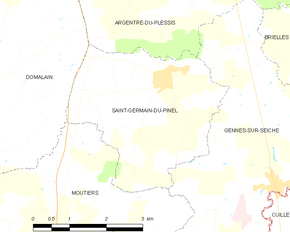 Poziția localității Saint-Germain-du-Pinel