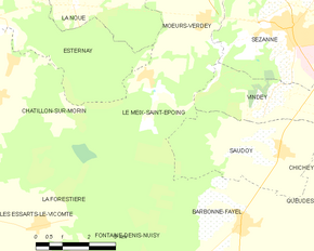 Poziția localității Le Meix-Saint-Epoing
