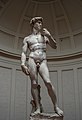 David, scultura in marmo di Michelangelo Buonarroti, 1501-1504, Firenze, Galleria dell'Accademia.