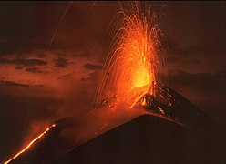 Volcán de Pacaya (en 1992)