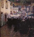 Frank Crawford Penfold : Jour de marché à Pont-Aven ou Market Day in Pont-Aven (vers 1890)