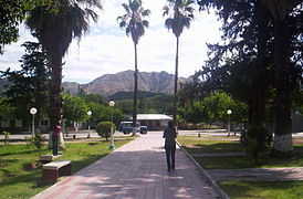 Villa San Agustín, centro turístico y político-administrativo de Valle Fértil.