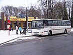 Bus van ANEXIA in het dorp (2010)