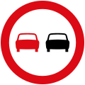 Overtaking prohibited