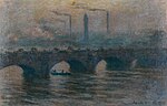 "Waterloo Bridge, Grey Weather" (1903) by Claude Monet - Kunstmuseum Bern (W 1562)