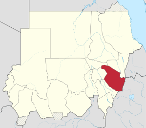 Lokasi di Sudan.