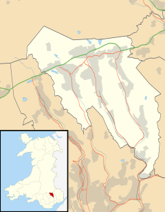 St Illtyd is located in Blaenau Gwent