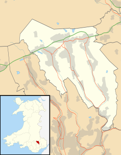 布莱耐格温特在威尔士的地理位置