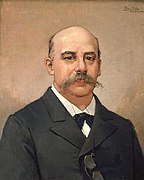 Emilio Castelar, cuarto presidente; en el periodo de la Restauración presionó a Sagasta para que restableciera las libertades conseguidas durante el Sexenio a cambio de su apoyo.