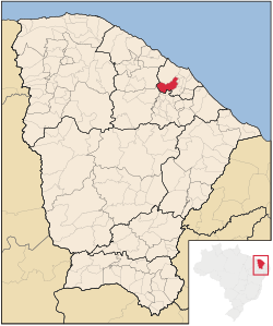 Localização de Maranguape no Ceará