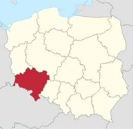 Voivodato della Bassa Slesia – Localizzazione