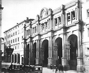 Alter Bahnhof Stuttgart, 1870.