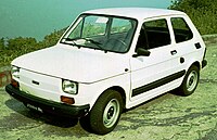 Włoski Fiat 126 wyprodukowany między 1978 a 1980