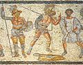 Zlitenski mozaik kaže gladiatorje, 2. st.