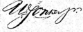 Handtekening Wilhelm Jonker jr (1848-1932)